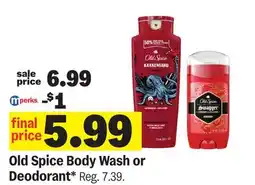 Meijer Old Spice Body Wash or Deodorant offer