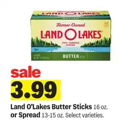Meijer Land O'Lakes Butter Sticks 16 oz. or Spread 13-15 oz offer