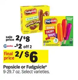Meijer Popsicle or Fudgsicle offer