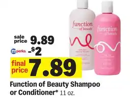 Meijer Function of Beauty Shampoo or Conditioner offer