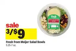 Meijer Fresh from Meijer Salad Bowls offer