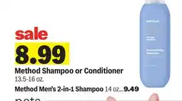 Meijer Method Shampoo or Conditioner offer