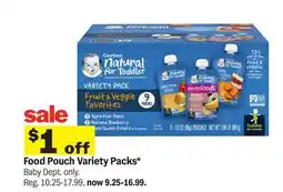 Meijer Food Pouch Variety Packs offer
