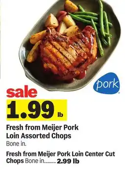 Meijer Pork Loin Assorted Chops offer