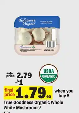 Meijer True Goodness Organic Whole White Mushrooms offer