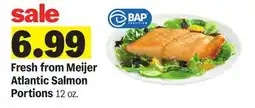 Meijer Fresh from Meijer Atlantic Salmon Portions offer