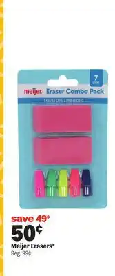 Meijer Meijer Erasers offer