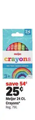 Meijer Meijer 24 Ct. Crayons offer