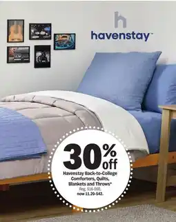 Meijer Havenstay Back-to-College Comforters, Quilts, Blankets and Throws offer