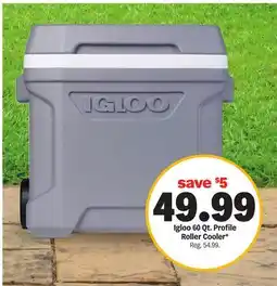 Meijer Igloo 60 Qt. Profile Roller Cooler offer