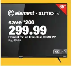 Meijer Element 65 4K Frameless XUMO TV offer