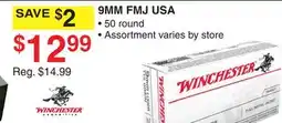 Dunham's Sports WINCHESTER 9MM FMJ USA offer