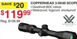Dunham's Sports COPPERHEAD 3-9X40 SCOPE offer