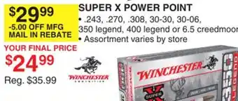 Dunham's Sports WINCHESTER SUPER X POWER POINT offer