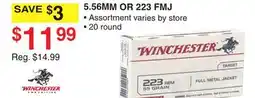 Dunham's Sports WINCHESTER 5.56MM OR 223 FMJ offer