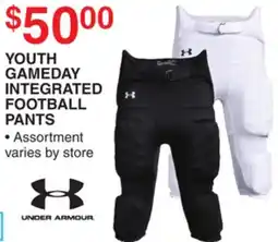 Dunham's Sports UNDER ARMOUR YOUTH GAMEDAY INTEGRATED FOOTBALL PANTS offer