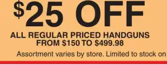 Dunham's Sports HANDGUNS offer