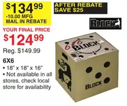 Dunham's Sports BLOCK 6X6 offer