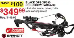 Dunham's Sports BARNETT BLACK OPS XP390 CROSSBOW PACKAGE offer