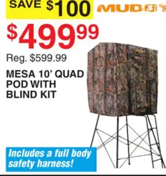 Dunham's Sports MUDDY MESA 10' QUAD POD WITH BLIND KIT offer
