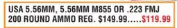Dunham's Sports USA 5.56MM, 5.56MM M855 OR. 223 FMJ 200 ROUND AMMO offer
