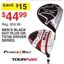 Dunham's Sports MEN'S BLACK OUT PLUS OR TX700 DRIVER SERIES offer