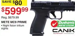 Dunham's Sports CANIK METE MC9 PRIME offer