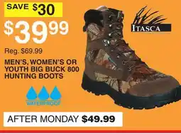 Dunham's Sports ITASCA MEN'S, WOMEN'S OR YOUTH BIG BUCK 800 HUNTING BOOTS offer