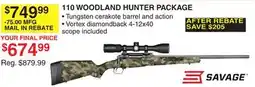 Dunham's Sports 110 WOODLAND HUNTER PACKAGE offer