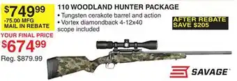 Dunham's Sports 110 WOODLAND HUNTER PACKAGE offer