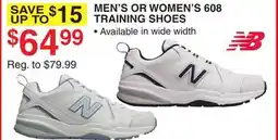 Dunham's Sports NEW BALANCE MEN'S OR WOMEN'S 608 TRAINING SHOES offer