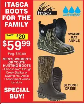 Dunham's Sports MEN'S, WOMEN'S OR YOUTH HUNTING BOOTS offer