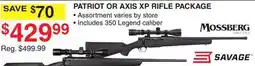 Dunham's Sports PATRIOT OR AXIS XP RIFLE PACKAGE offer