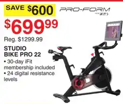 Dunham's Sports STUDIO BIKE PRO 22 offer