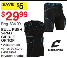 Dunham's Sports BULL RUSH 5-PAD GIRDLE OR TOP offer