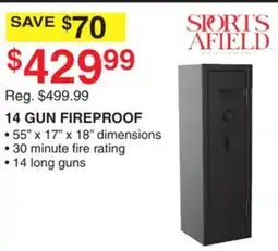 Dunham's Sports SPORTS AFIELD 14 GUN FIREPROOF offer