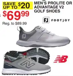 Dunham's Sports NEW BALANCE MEN'S PROLITE OR ADVANTAGE V2 GOLF SHOES offer