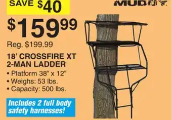 Dunham's Sports 18' CROSSFIRE XT 2-MAN LADDER offer
