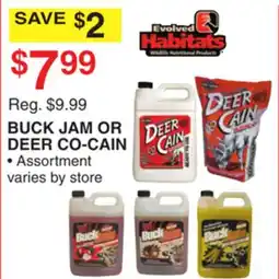 Dunham's Sports BUCK JAM OR DEER CO-CAIN offer