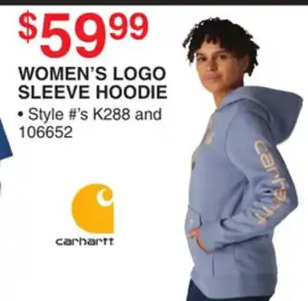 Dunham's Sports WOMEN'S LOGO SLEEVE HOODIE offer