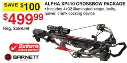 Dunham's Sports ALPHA XP410 CROSSBOW PACKAGE offer