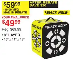 Dunham's Sports BLACK HOLE 18 LAYER offer