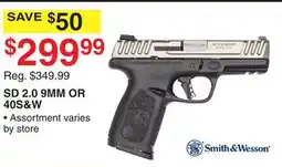 Dunham's Sports SMITH & WESSON SD 2.0 9MM OR 40S & W offer