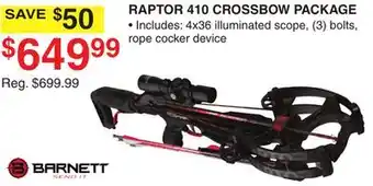 Dunham's Sports RAPTOR 410 CROSSBOW PACKAGE offer
