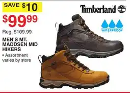 Dunham's Sports TIMBERLAND MEN'S MT. MADDSEN MID HIKERS offer