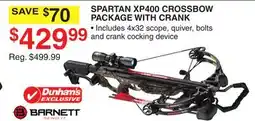 Dunham's Sports BARNETT SPARTAN XP400 CROSSBOW PACKAGE WITH CRANK offer