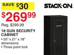 Dunham's Sports STACK-ON 18 GUN SECURITY CABINET offer