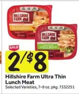 Stop&Shop Hillshire Farm Ultra Thin Lunch Meat offer