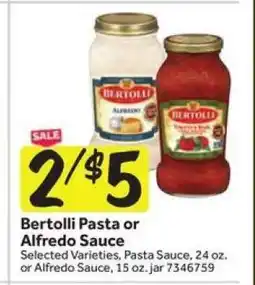Stop&Shop Bertolli Pasta or Alfredo Sauce offer
