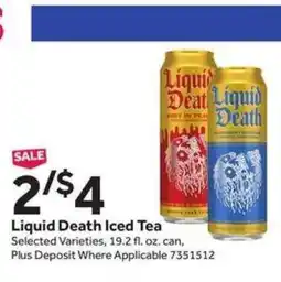 Stop&Shop Liquid Death Iced Tea offer